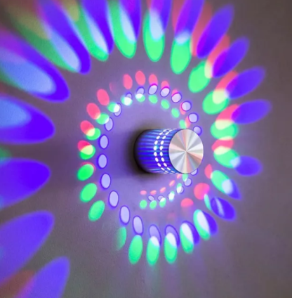 Colorful Spiral LED Wall Lamp