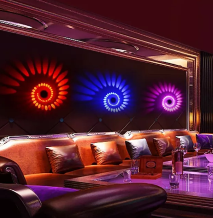 Colorful Spiral LED Wall Lamp - Image 4