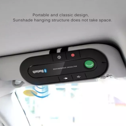 Bluetooth Car Speakerphone with MP3 Player and Visor Clip - Image 2