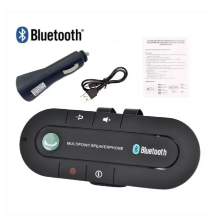 Bluetooth Car Speakerphone with MP3 Player and Visor Clip - Image 3