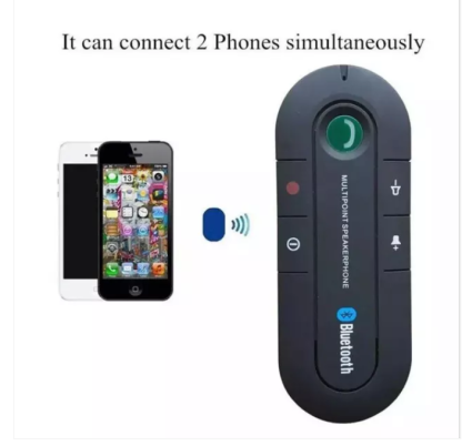 Bluetooth Car Speakerphone with MP3 Player and Visor Clip - Image 4